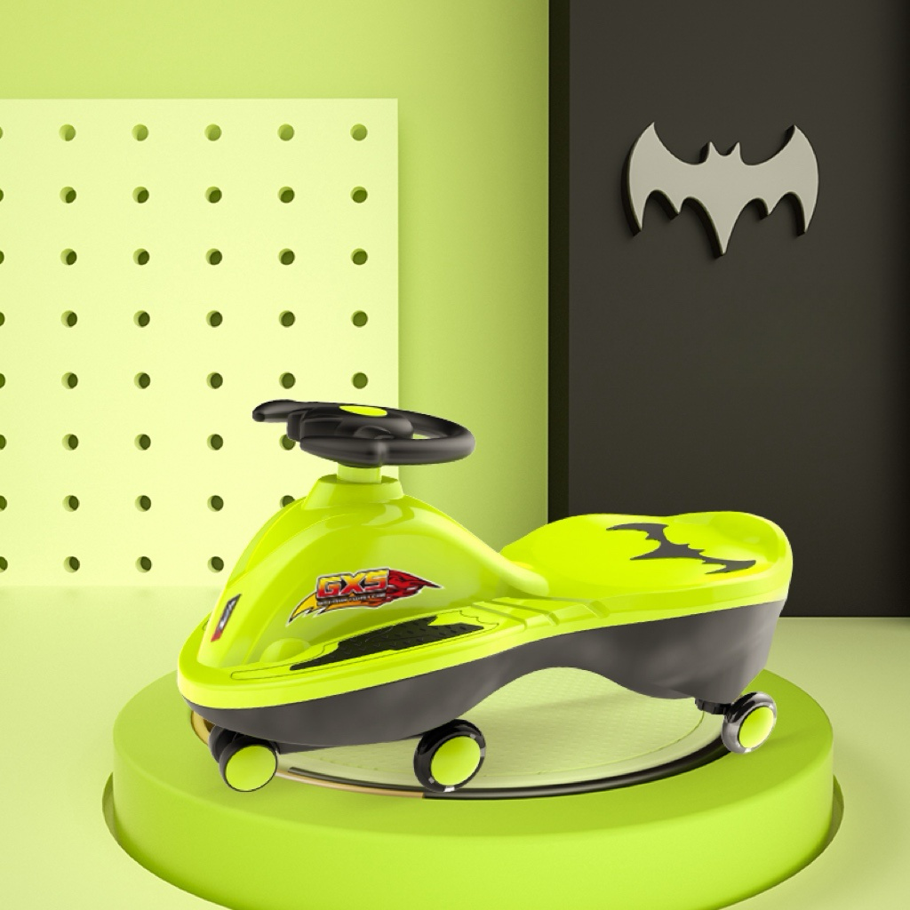 howawa ride on toy twist car bat green colour