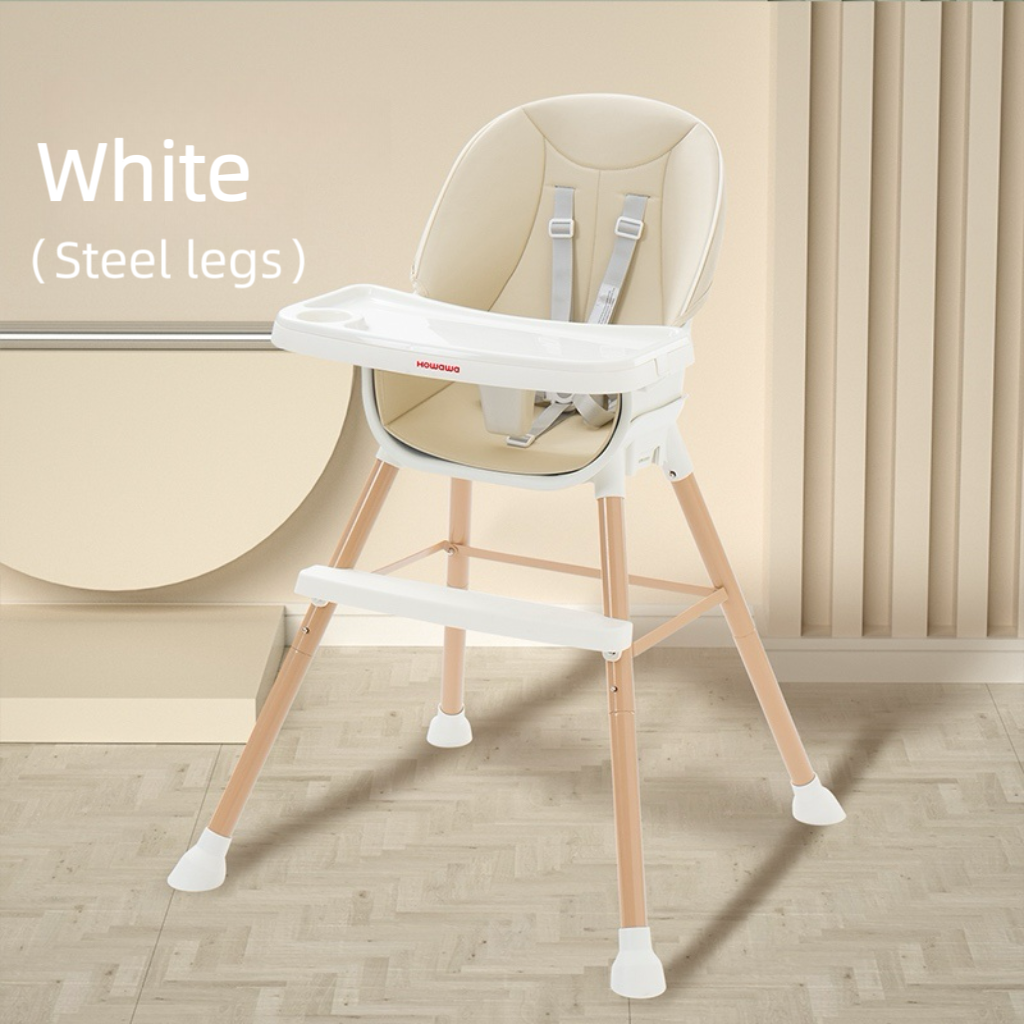 howawa baby high chair feeding chair h8843 white colour steel legs