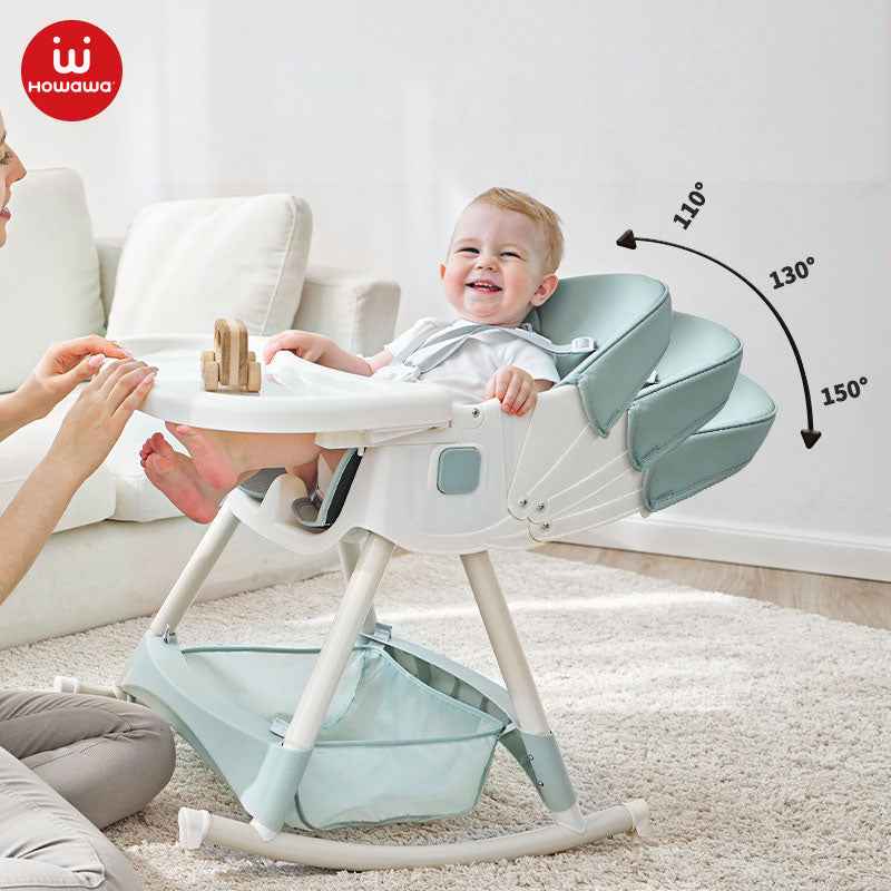 Howawa Baby Premium Highchair high chair feeding chair h8847  multiple backrest degrees adjustable