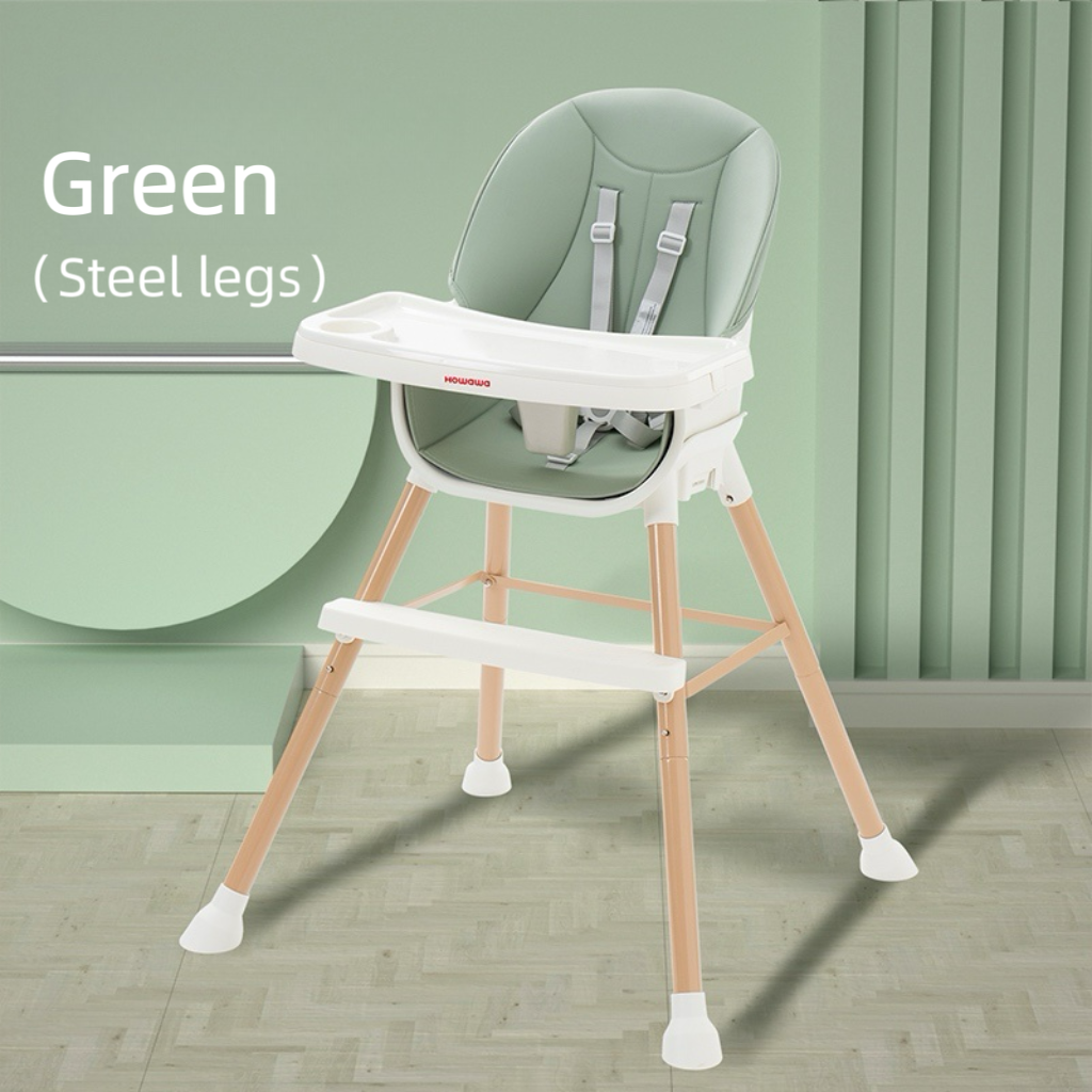 howawa baby high chair feeding chair h8843 green colour steel legs