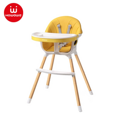 howawa baby high chair feeding chair mushroom yellow front image