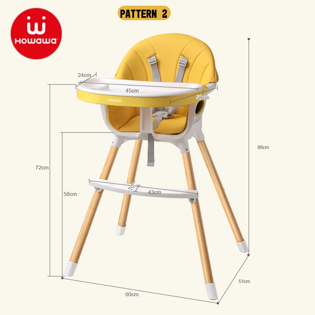 howawa baby high chair feeding chair mushroom chair pattern 2 highchair