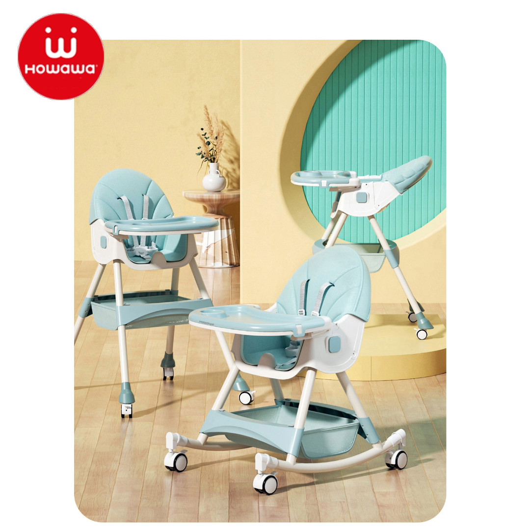 Howawa Baby Premium Highchair high chair feeding chair h8847  light blue colour