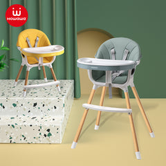 howawa baby high chair feeding chair mushroom yellow and green